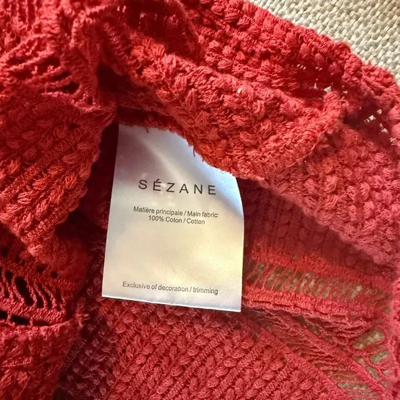Sezane Crochet Long Sleeve Top - Picture 4 of 4